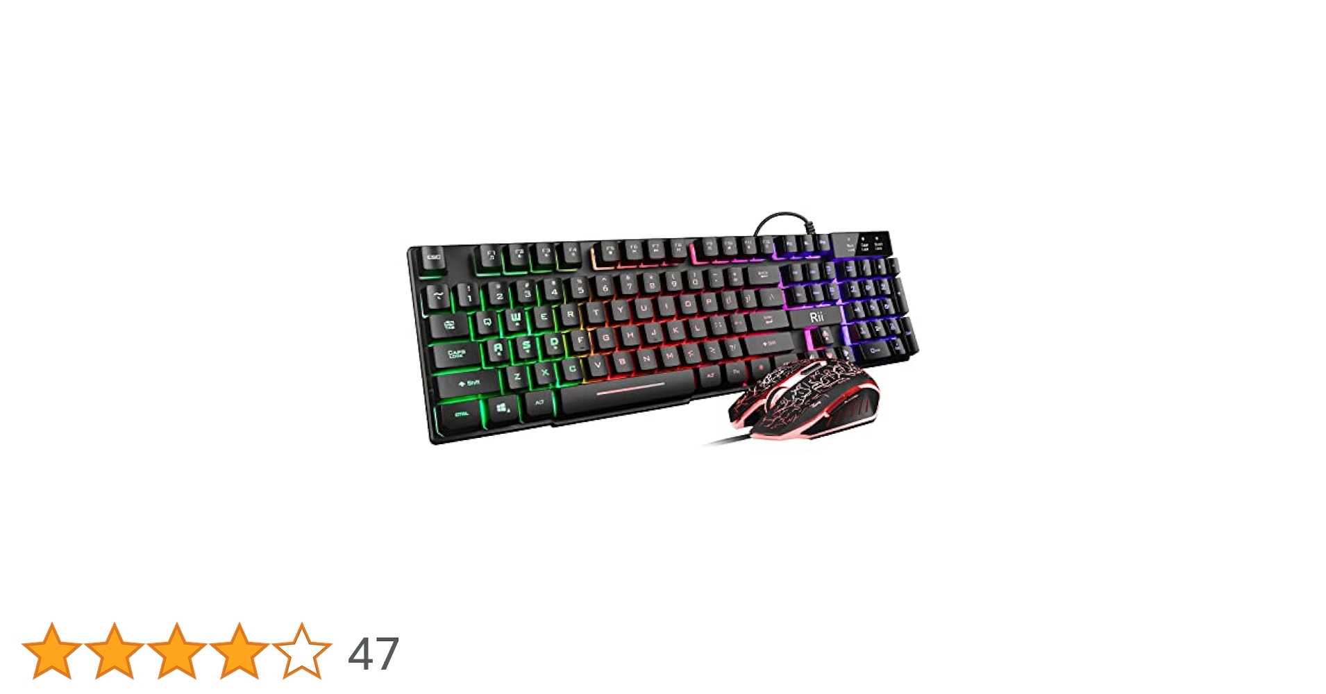 Amazon.co.jp: Rii ゲーミングキーボードとマウスセット マルチ