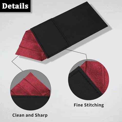 Image of Mens Pre-Folded Pocket Squares on Card Pocket Handkerchief for Suit Accessories
