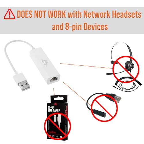 Mobi Lock USB Ethernet LAN Network Adapter Compatible with Laptops and All USB 2.0 Compatible Computers Including Windows 7 to 11 Vista Mac OS X and macOS - by Mobi Lock, White - Image 8