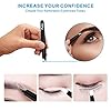 Pefei Tweezers Set - Professional Stainless Steel Tweezers for Eyebrows - Great Precision for Facial Hair, Splinter and Ingrown Hair Removal (Black) #2
