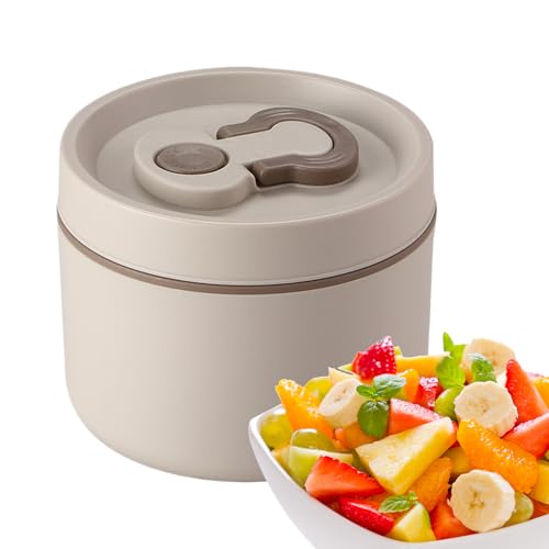 Generisch Contenedores para almuerzo, 650 ml, almacenamiento térmico, tarro de alimentos aislado, soporte portátil para preparación de alimentos, solución a prueba de fugas, ideal para fruta, ensalada