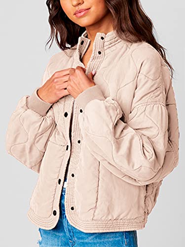 [BLANKNYC] Womens Luxury Clothing Tencel Drop Shoulder Quilted Jacket3