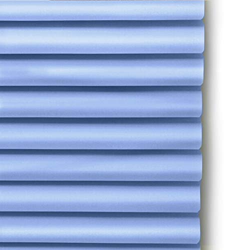 Jalousien Küchen-Blaue Fenster, wasserdichte Aluminium-Anti-UV-Verdunkelungs Badezimmer-Schlafzimmer-Wohnzimmer, 60cm / 80cm / 100cm / 120cm Breite (Size : 60x180cm)