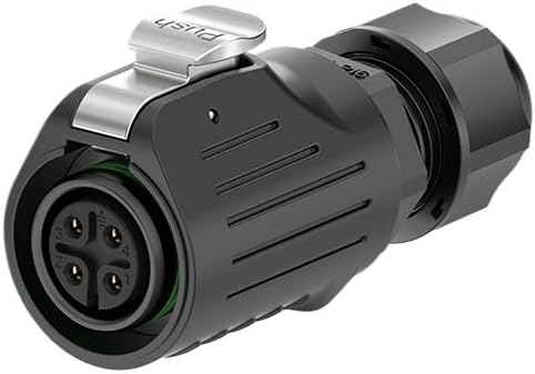 Female power connector LP16 flange reverse welding outdoor equipment waterproof aviation(EW-LP16S-2P 10A)