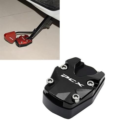 Aleyar PCX160 2025 jk05 kf47 pcx 2025年 エアロックス スタンド プレート スタンド サイドプレート セット 5色 オートバイ (ブラック, 1)