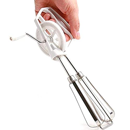 DULALA Küchenrührer, manuell, drehbar, manuell, Edelstahl, Handmixer Cover
