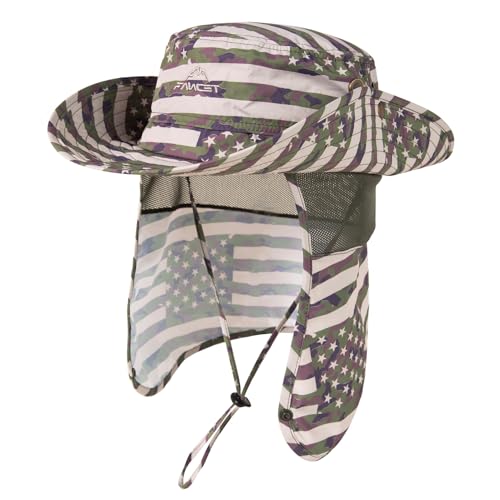 Image of Comhats Oversized XL XXL Waterproof UPF50+ Neck Flap Protection Cover Wide Brim Golf Packable Sun Hats for Men