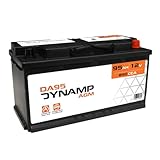 Dynamp AGM Batterie DA95 12V 95Ah 850CCA   Auto Battery pour les véhicules Start Stop