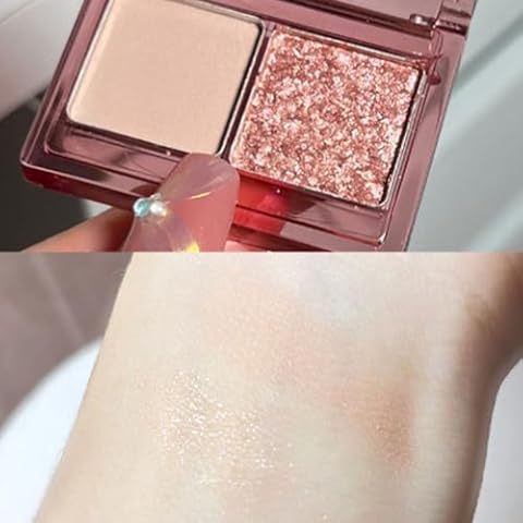 HitCar Eye Shadow Long-Lasting Wear Animal-Free Testing Eyeshadow Palette Makeup Day-to-Night Shades Travel-Friendly Customizable Creamy Texture Easy to Blend Cover
