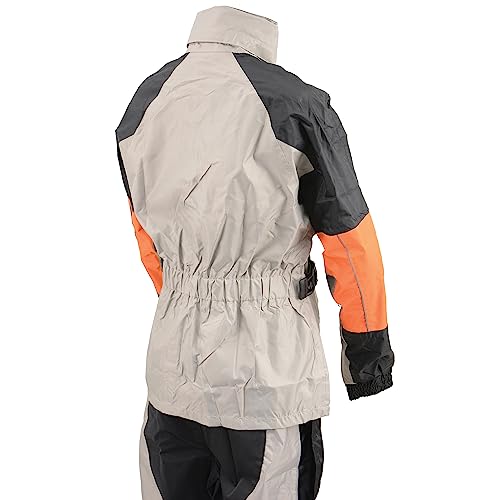 Image of NexGen Men's Rain Suit - Black /Orange /Gray