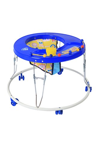 Image of Infanto Baby Boys Girls Walker for 5-15 Months | 360 Degree Wheels | Activity Walker, Foldable Design BW35-STD-Blue