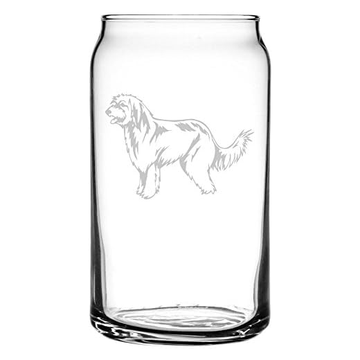 Pyrenean Shepherd Dog Personalized Custom Etched All Purpose 16oz Can Glass