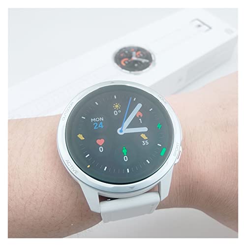 TROGN Smartwatches wereldwijde versie horloge S1 actieve smartwatch 1,43 inch AMOLED-display 5ATM Bluetooth oproep horloge (kleur: blauw GL n blauw) - Afbeelding 5