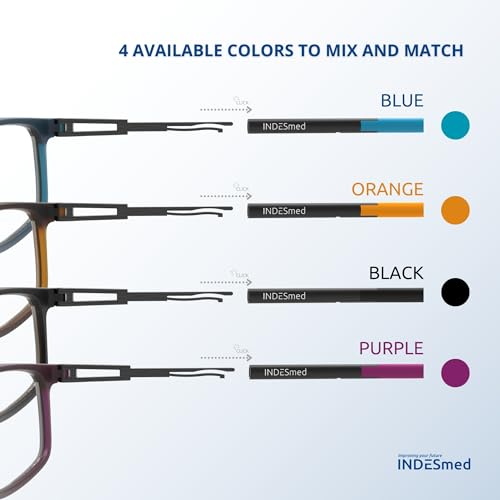 Image of INDESMED | Pack 4 cords for magnetic glasses patented fit, easy to change and 4 colors to match