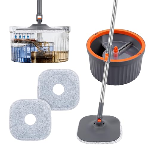 Chabatree Mop and Bucket Set，Spin Mop and Bucket Set with