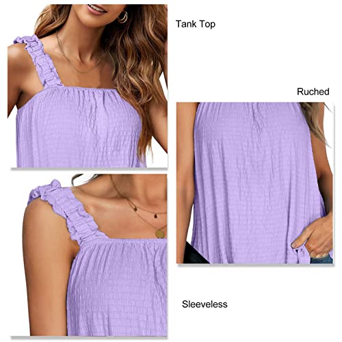 Regata Feminina, Blusa Feminina Sem Mangas Macia para Viagens (L)