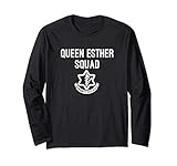 Funny Queen Esther Squad Purim T-Shirt Purim Party Costume Long Sleeve T-Shirt