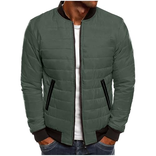 Manteau doudoune manches longues et veste matelassée zipper pour homme