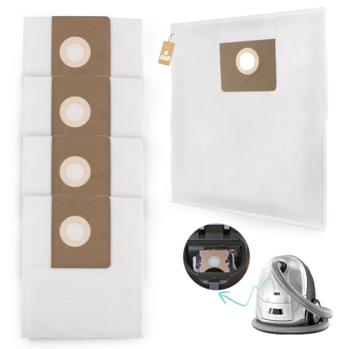 RongZy 4 Pack Bolsas de Polvo para Kärcher NT 14/1, NT 25/1 Bolsas de Aspiradora para Kärcher NT 35/1, NT 2000 Bolsas de Vacio Respuesto para Aspiradora Replacement Repuesto 2.5L XX
