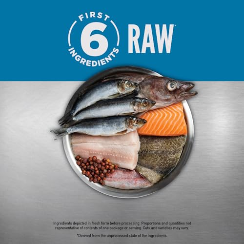 ORIJEN Grain Free Poultry Free High Protein Dry Dog Food Six Fish Recipe 4.5lb Bag