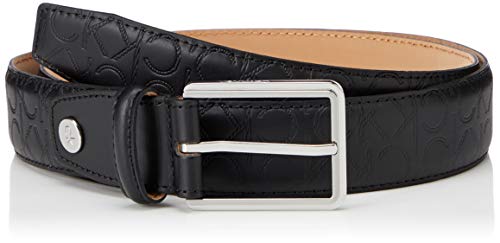 Calvin Klein Adj Two-Finish Square 35MM Juego de accesorios de invierno, Mono negro, 100 para Hombre