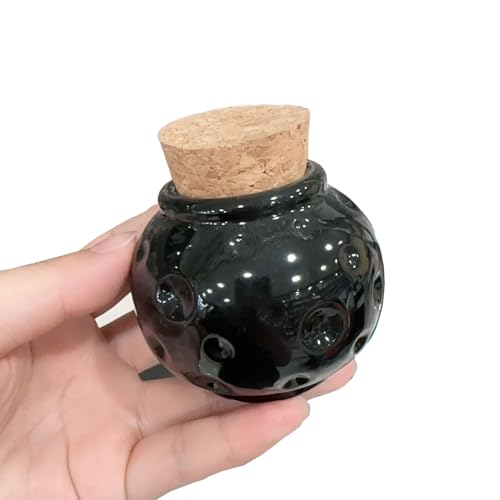 Copa de porcelana para manicura con tapa de madera suave miniatura 1