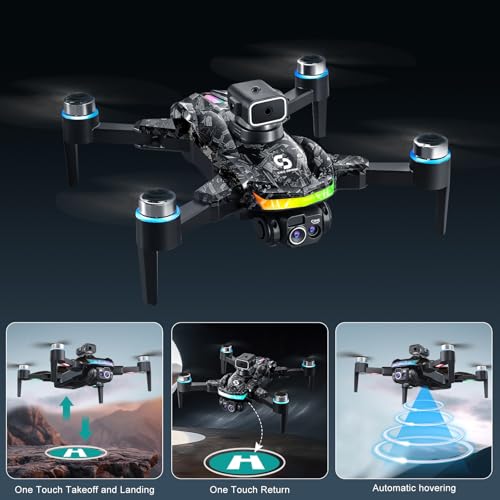 OBEST Mini Drone with 1080P HD Camera, Brushless Motor, 2.4 inch Screen, Obstacle Avoidance and RGB Light, Foldable RC Quadcopter with 2 Batteries - Image 4