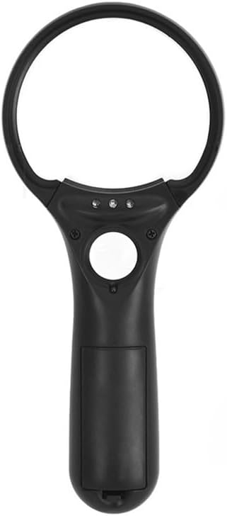 Large Magnifying Glass with Light – 3X Double Lenses, 4 LED Lights, 85MM Glass Lens, Perfect for Elderly Reading and Antique Inspection