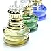 Purism Style- 4 inch Tall Glass Kerosene Oil Lamp Lantern (Set of 3)