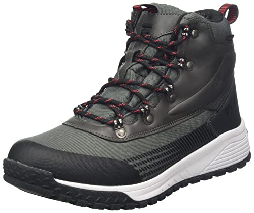 FILA Hikebooster mid men Herren Boot, Grau (Dark Shadow/Fila Red), 42 EU
