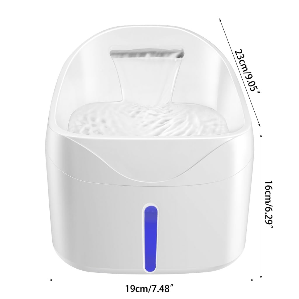 Fontana intelligente silenziosa delle fontane dell'acqua del gatto dell'erogatore 82oz dell'acqua del cane