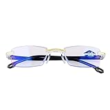 [Kawoly] 累進多焦点遠近両用老眼鏡【ドイツ輸入のツァイスレンズ】度数調節できる 老眼鏡 自動調整（100-700 度） 高透過率 真の色再現 疲労回復 超高精細レンズ ブルーライトカット 長時間装着可能 日常読書/テレビ視聴/ドライブ/ワーキングなど多シーンに最適 (ホットスタンプレンズ) [並行輸入品]