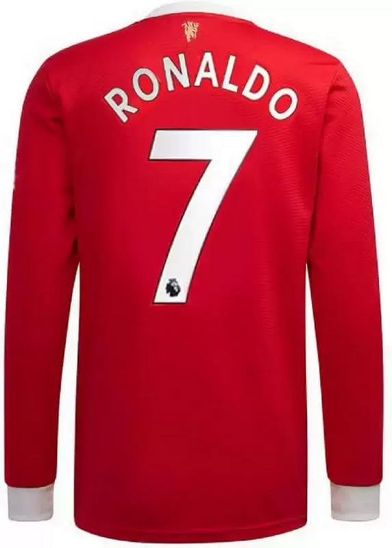 GenericFootball Half Sleeve Red Ronaldo 7 Sports Jersey Full Sleeve Tshirt for Men and Boys