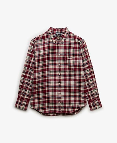 Chemise à carreaux manches longues en flanelle femme Superdry - vue 8