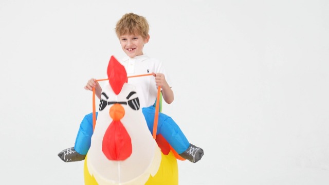 Disfraz Inflable de Pollo para Niños 4-6 Años miniatura 7