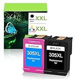 CRTBOTW Remanufactured 305XL 305xl para Cartuchos de Tinta HP 305 XL para Cartuchos de Tinta HP 305 para DeskJet 2710 2720 DeskJet Plus 4100 4130 Envy 6010 6030 Envy Pro 6420 6430 (Negro y Color)