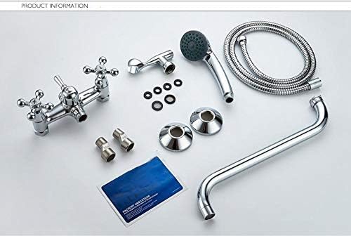 Robinet de bain mitigeur cascade mural avec ensemble douche complet