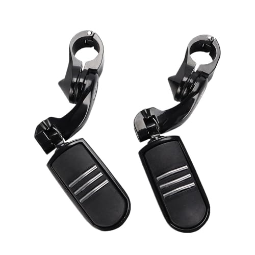 Repose-pieds de moto Suzuki noir avec fixation pare-chocs 32mm - 4