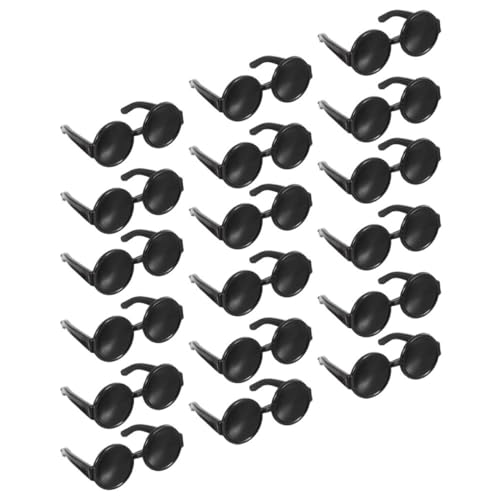 100pcs Mini Doll Sunglasses Accessories Decorative Eyeglasses Props for Dolls for Childrens Photography and Costume Matching