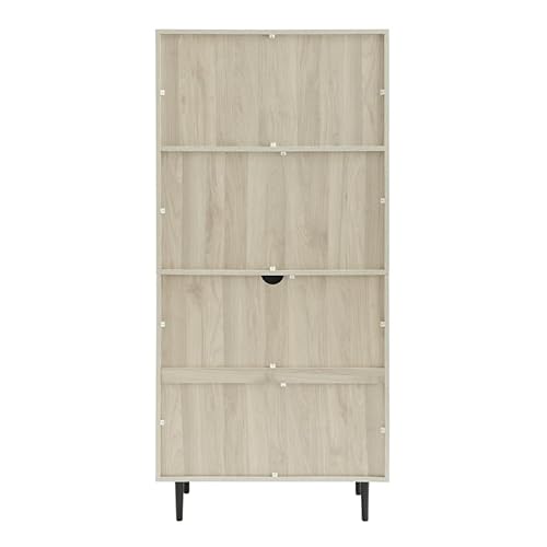 Bowery Hill 64" Modern Engineered Wood Storage Desk And Hutch In Beige #TOP3