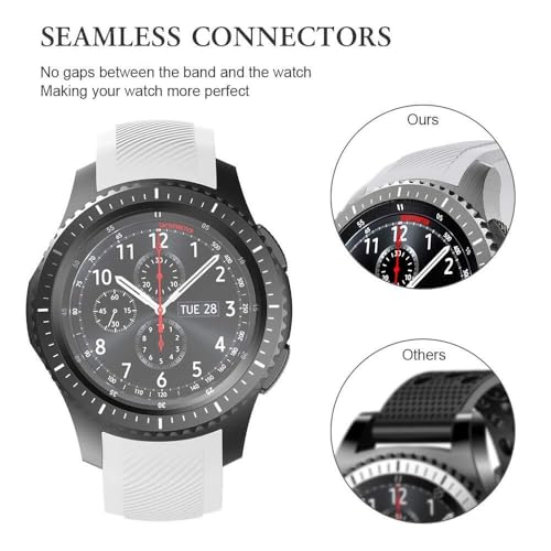 Bracelet Gear S3 Frontier silicone sans espace pour Galaxy Watch 46mm - 2