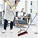WHAMVOX 1set Soft Bristle Broom and Dustpan Handle for Efficient Indoor Cleaning for Use Convenient Storage Design