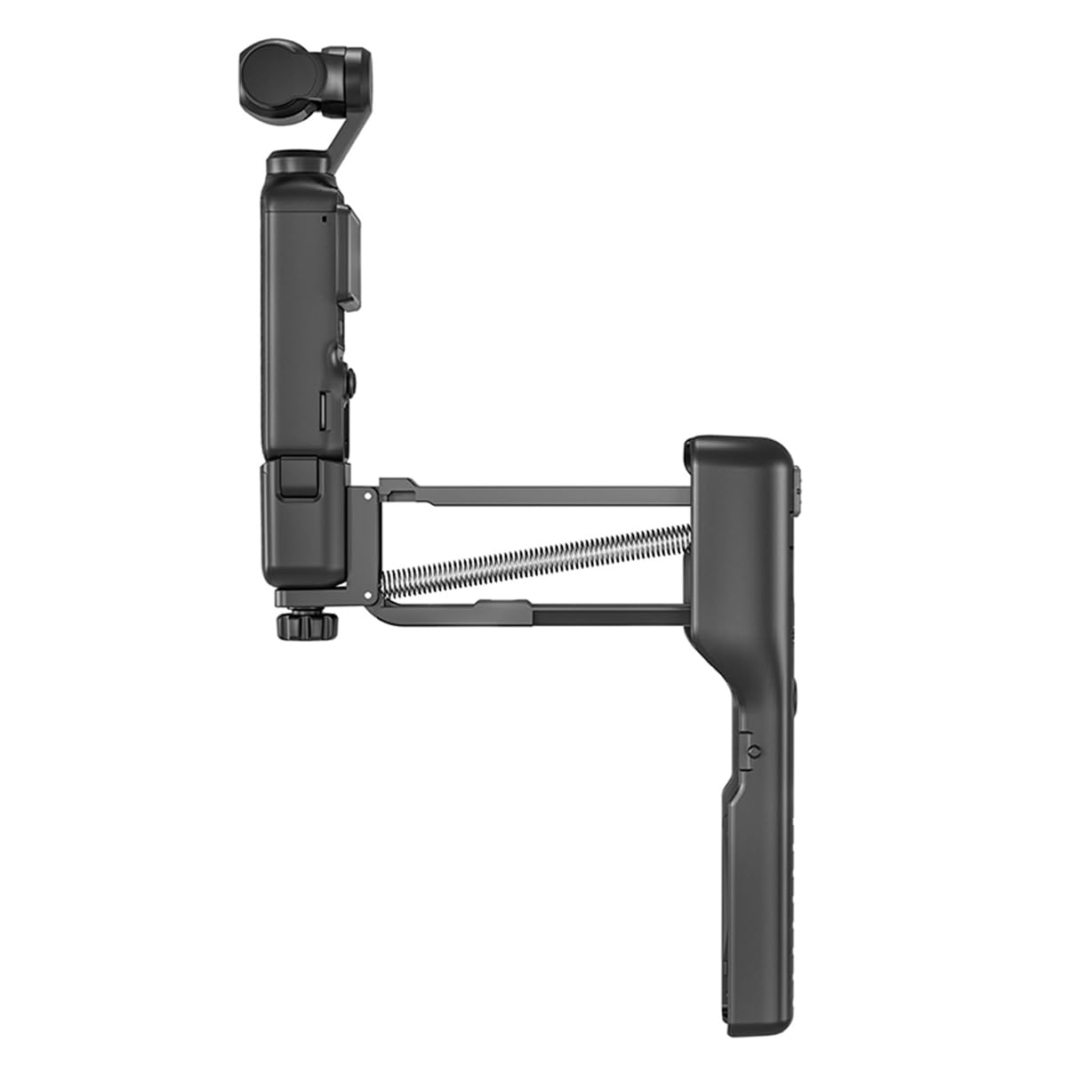 Handstabilisator für Osmo Pocket, 3-Kopf-Handstabilisator, faltbarer Z-Achsen-Stoßdämpfer, kompatibel mit Osmo Pocket-Kamera-Gimbal (schwarz)