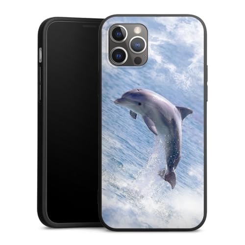 Coque silicone iPhone 12 Pro DeinDesign dauphins et baleine de la mer