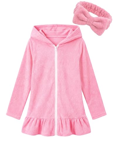 Image of Girls Swimsuits 3 Piece Bikini Bathing Suit Sets Cover-up Swimwear with Drawstring UPF 50+ Sun Protection