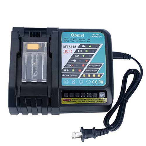 Dc18Rc 18V Lithium-Ion Rapid Charger For Makita 14.4V-18V Lxt Li-Ion Battery 18-Volt Bl1815 Bl1830 Bl1840 Dc1850 Bl1850B Bl1860 Bl1860B Lxt400 Cordless Power Tool #TOP3