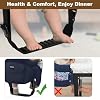 Beautyflier Baby Footrest Compatible with Inglesina Fast Table Chair, Adjustable Foot Rest for Baby Hook-On Fast Table Chair, Toddler Foot Rest for Travel - Black