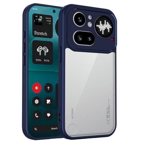���d�� �X�}�z�P�[�X Nothing Phone (4a) Pro �p�̃P�[�X �N���A �ϏՌ� �P�[�X �y�� ���^ TPU+PC�f�� �^�t�Ŋ�� �l�p�ی� ���� �w�ʃJ�o�[[an-nx2472][�u���[]