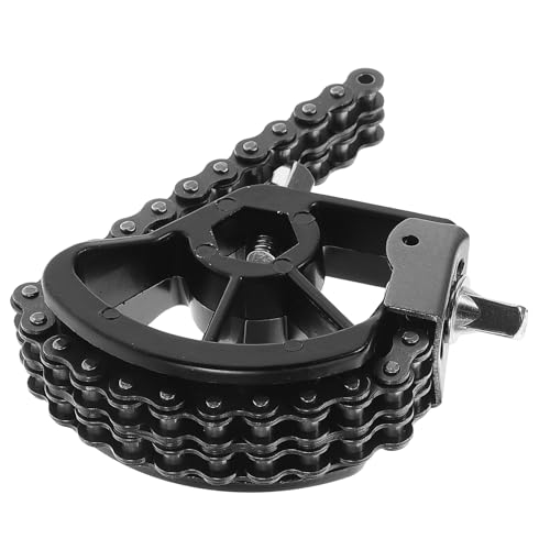 Pedal de Bombo Simple con Mecanismo de Cadena Doble Negro miniatura 1