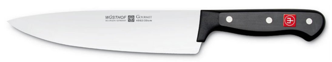 WÜSTHOF Model 4562-7/20, Gourmet 8 Inch Chef’s Knife, Full-Tang 8" Cook’s Knife | Precise Laser Cut High-Carbon Stainless Steel German Made